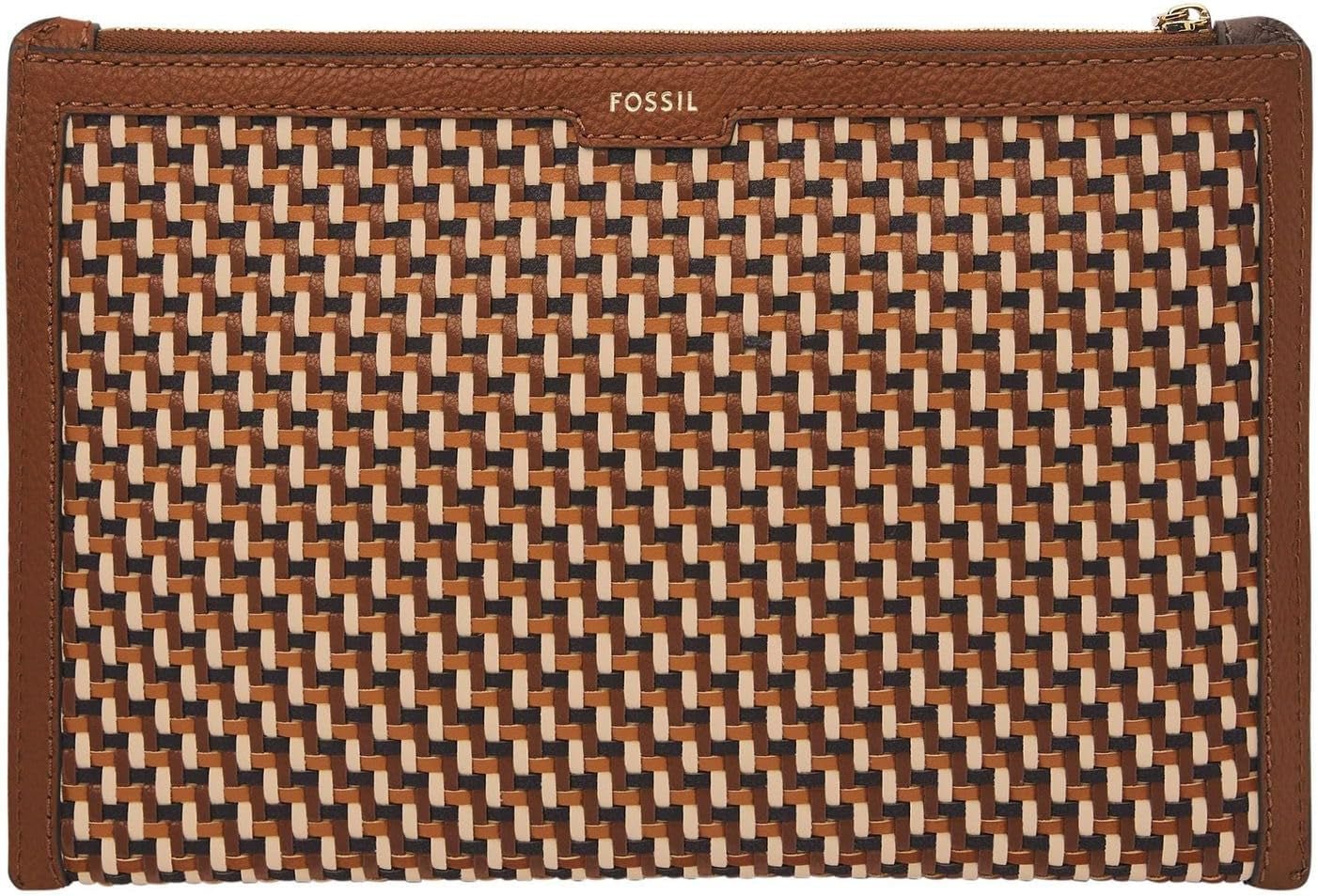 Fossil portemonnee in leer of polyester voor dames Damesportemonnee Naty Shop Multicolour