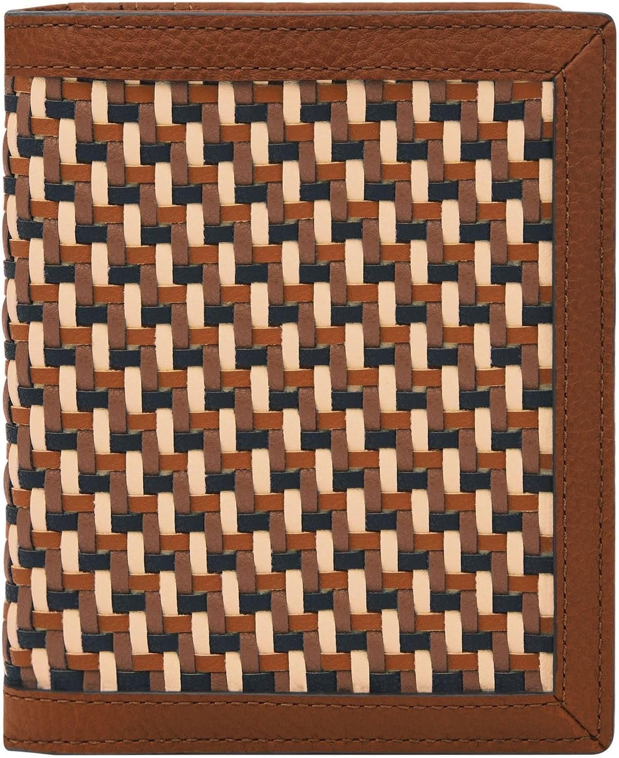 Fossil damesportemonnee van leer of polyester Naty Shop damesportemonnee bruin en wit