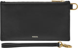 Fossil portemonnee in leer of polyester voor dames Damesportemonnee Naty Shop Zwart