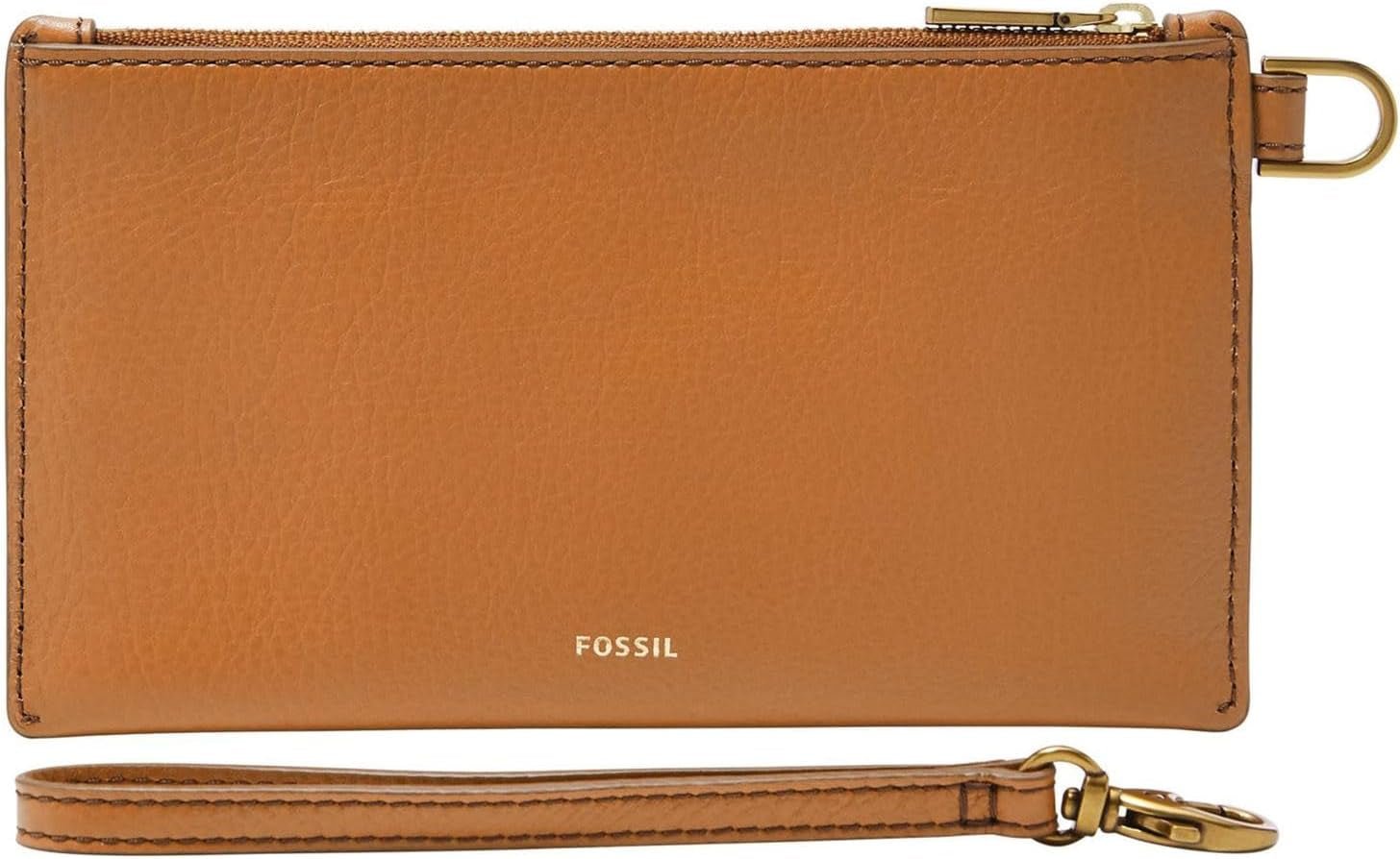 Fossil portemonnee in leer of polyester voor dames Damesportemonnee Naty Shop Lichtbruin