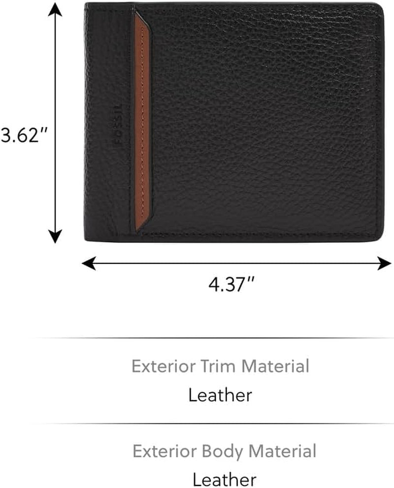 Fossil Huntington tweevoudige portemonnee voor heren Naty Shop herenportemonnee