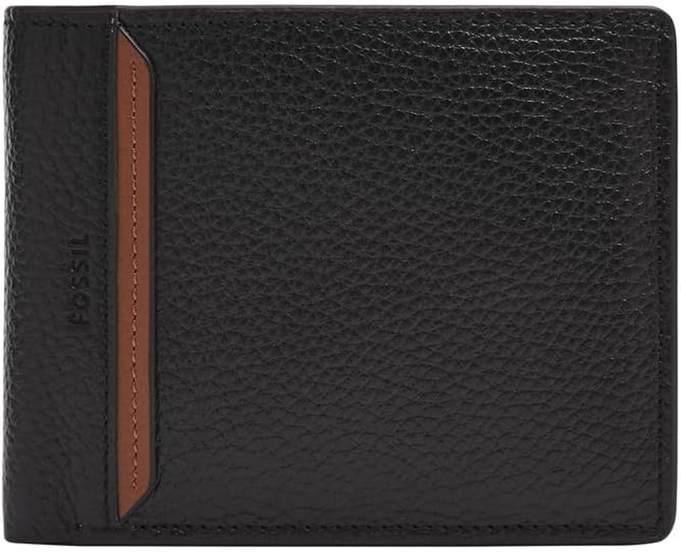 Fossil Huntington Bi-Fold Herenportemonnee Naty Shop Herenportemonnee Zwart S