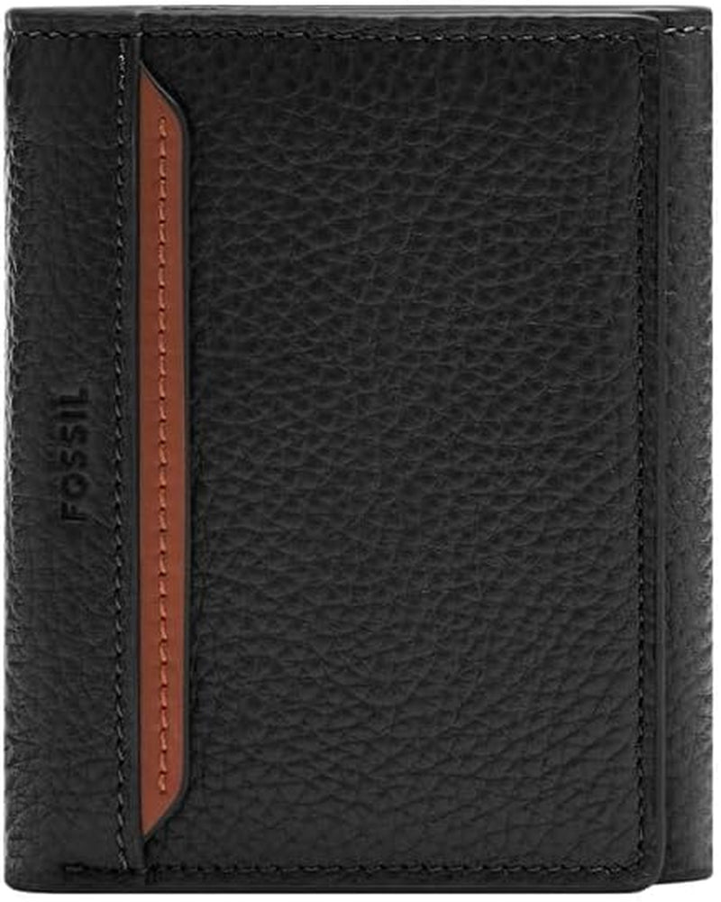 Fossil Huntington Tri-Fold herenportemonnee Naty Shop herenportemonnee zwart S