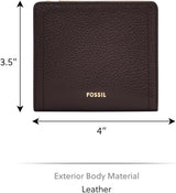 Fossil Logan tweevoudige portemonnee voor dames, bruin Naty Shop damesportemonnee