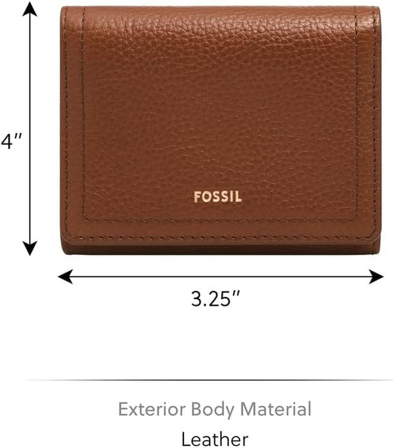 Fossil Logan drievoudige portemonnee voor dames, bruin Naty Shop damesportemonnee