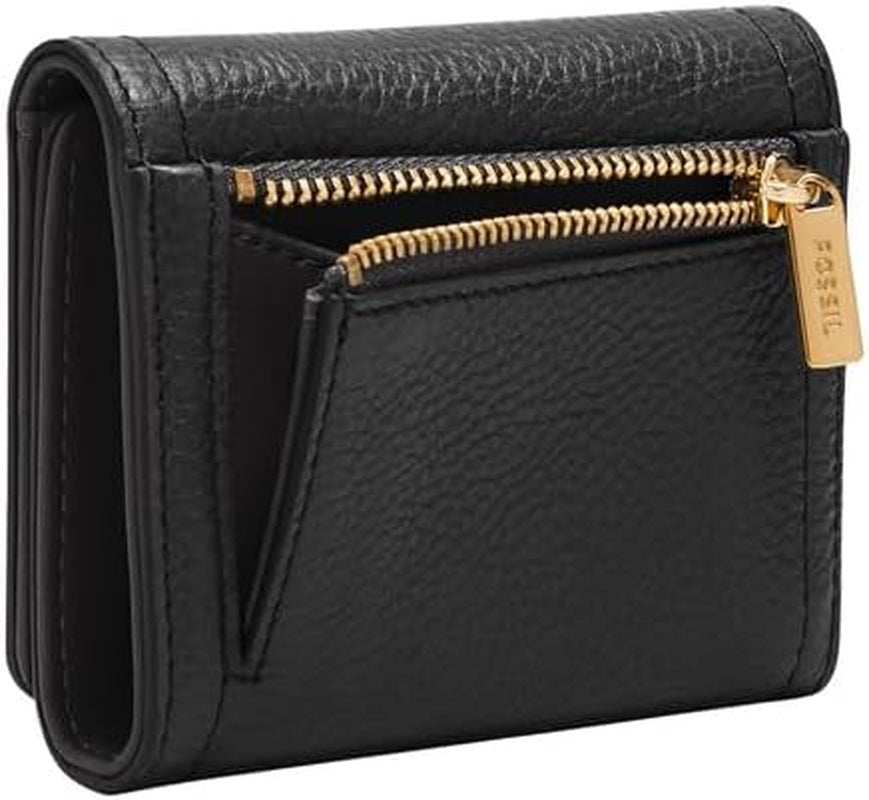 Fossil Logan drievoudige portemonnee voor dames, zwart Naty Shop damesportemonnee