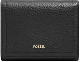 Fossil Logan drievoudige portemonnee voor dames, zwart Naty Shop damesportemonnee Standaard titel