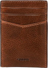 Fossil Andrew Leather Card Wallet voor heren Cognac 7,2 cm L x 0,5 cm B x 10 cm H ML4173222 Herenportemonnee Naty Shop Standaardtitel