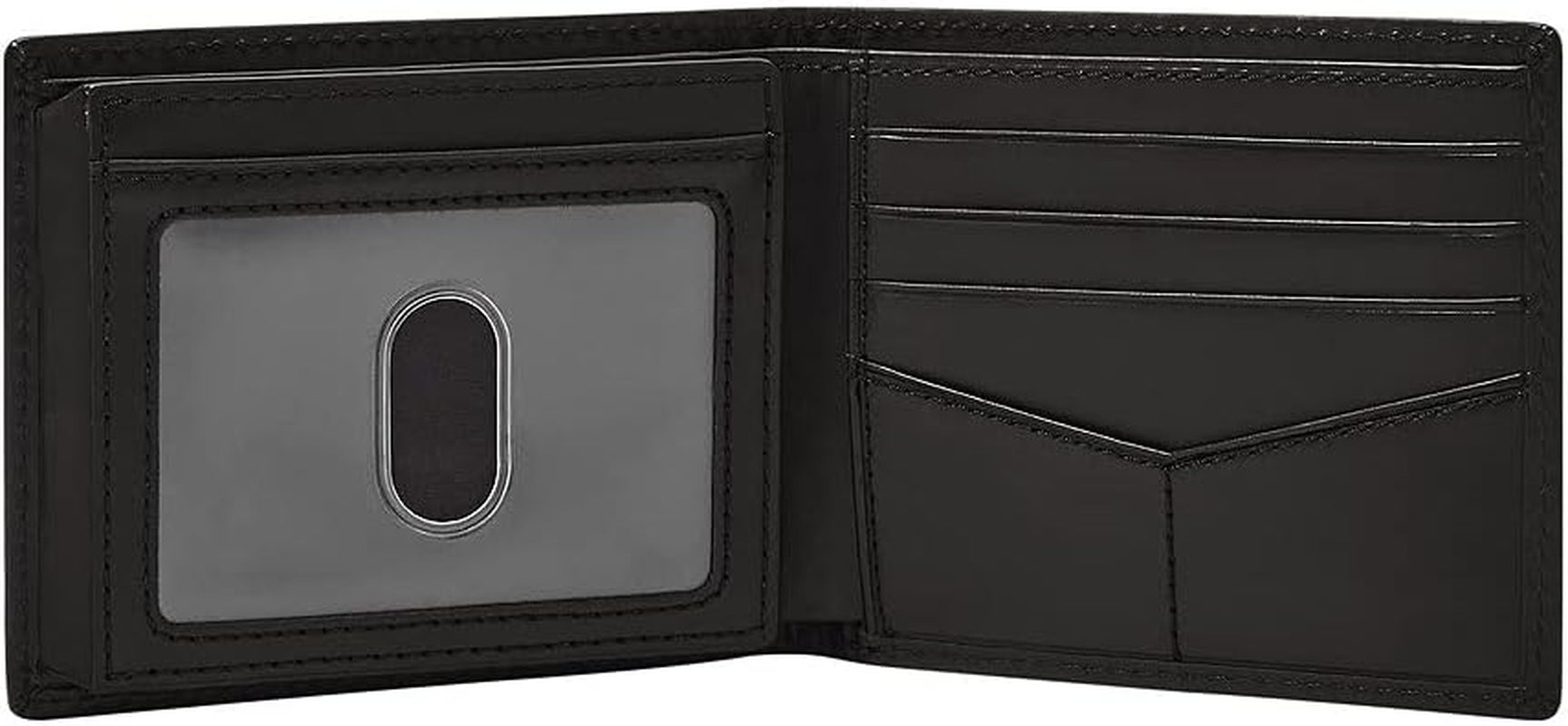 Fossil Herenportemonnee - Derrick RFID Leren Bifold met Flip ID, ML3681001 - 10,9 cm L x 1,27 cm B x 8,9 cm H Herenportemonnee Naty Shop
