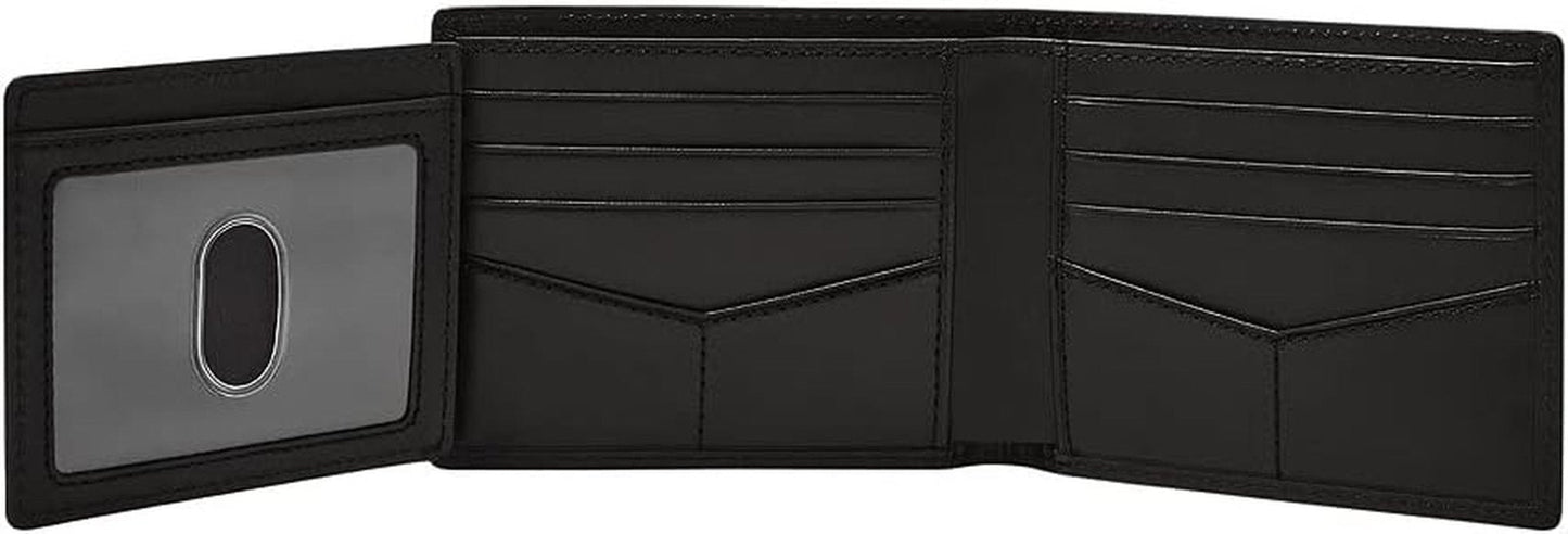 Fossil Herenportemonnee - Derrick RFID Leren Bifold met Flip ID, ML3681001 - 10,9 cm L x 1,27 cm B x 8,9 cm H Herenportemonnee Naty Shop