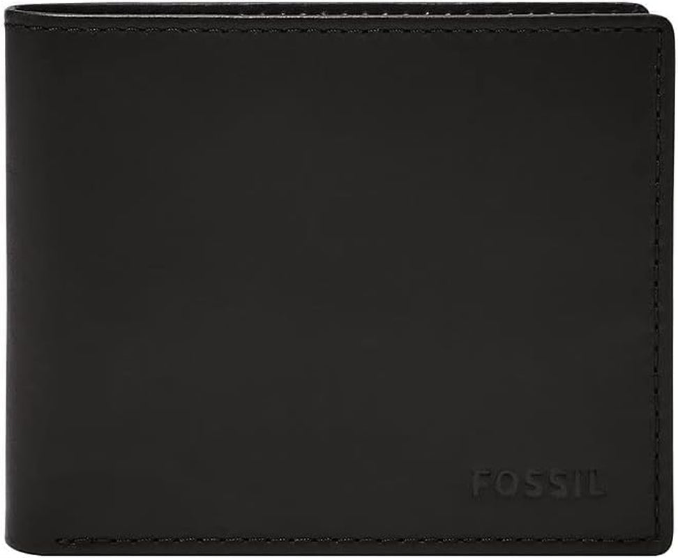 Fossil Herenportemonnee - Derrick RFID Leren Bifold met Flip ID, ML3681001 - 10,9 cm L x 1,27 cm B x 8,9 cm H Herenportemonnee Naty Shop Standaardtitel