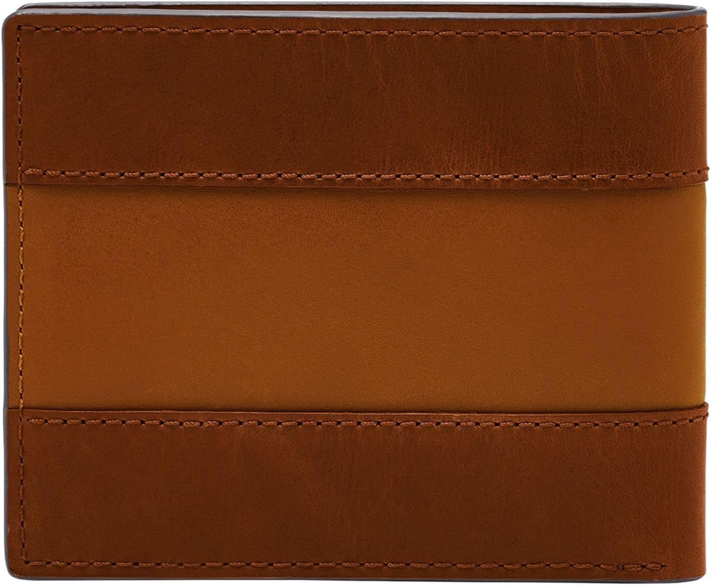 Fossil Everett-portemonnee voor heren, middenbruin tweevoudig leer 11,5 cm L x 2,5 cm B x 8,9 cm H ML4397210 Herenportemonnee Naty Shop