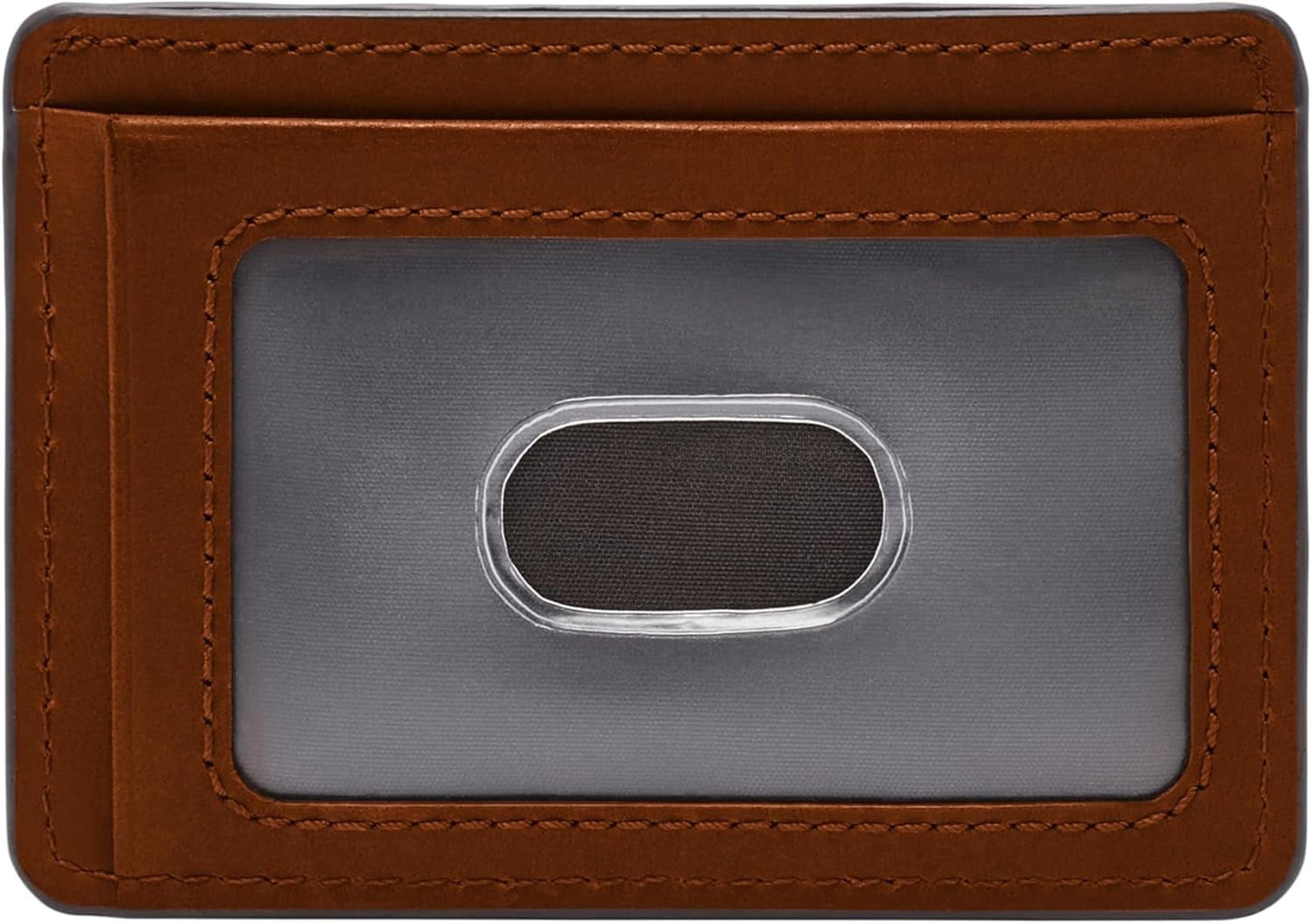 Fossil Everett-portemonnee voor heren, leer/PVC, middenbruin, kaarthouders, 10,2 cm L x 0,6 cm B x 7,0 cm H ML4398210 Herenportemonnee Naty Shop