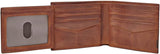 Fossil Quinn-portemonnee voor heren - 100% bruin tweevoudig leer 11,5 cm L x 2 cm B x 9 cm H ML3644200 Herenportemonnee Naty Shop