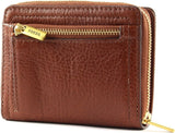 Fossil Logan damesportemonnee van bruin leer, 11,1 cm L x 2,5 cm B x 8,9 cm H SL7923200 Damesportemonnee Naty Shop
