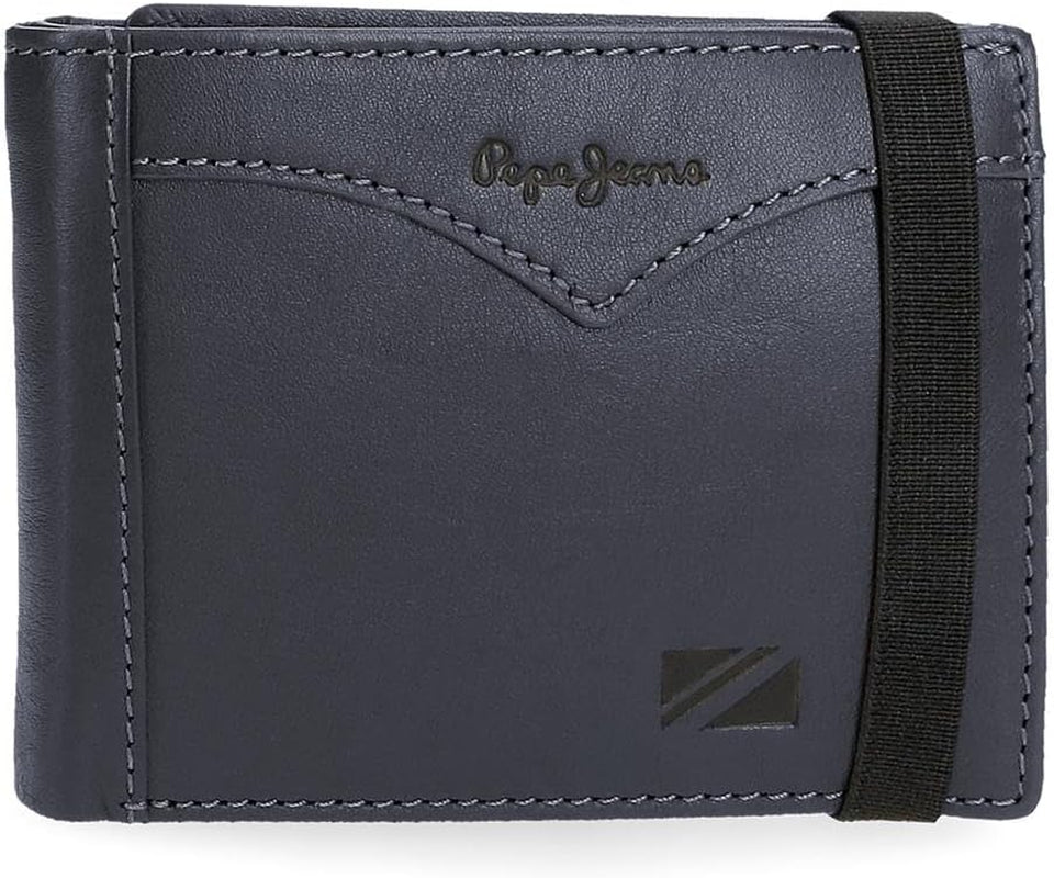 Pepe Jeans jasje portemonnee met elastische band, one size Heren portemonnee Naty Shop Blauw