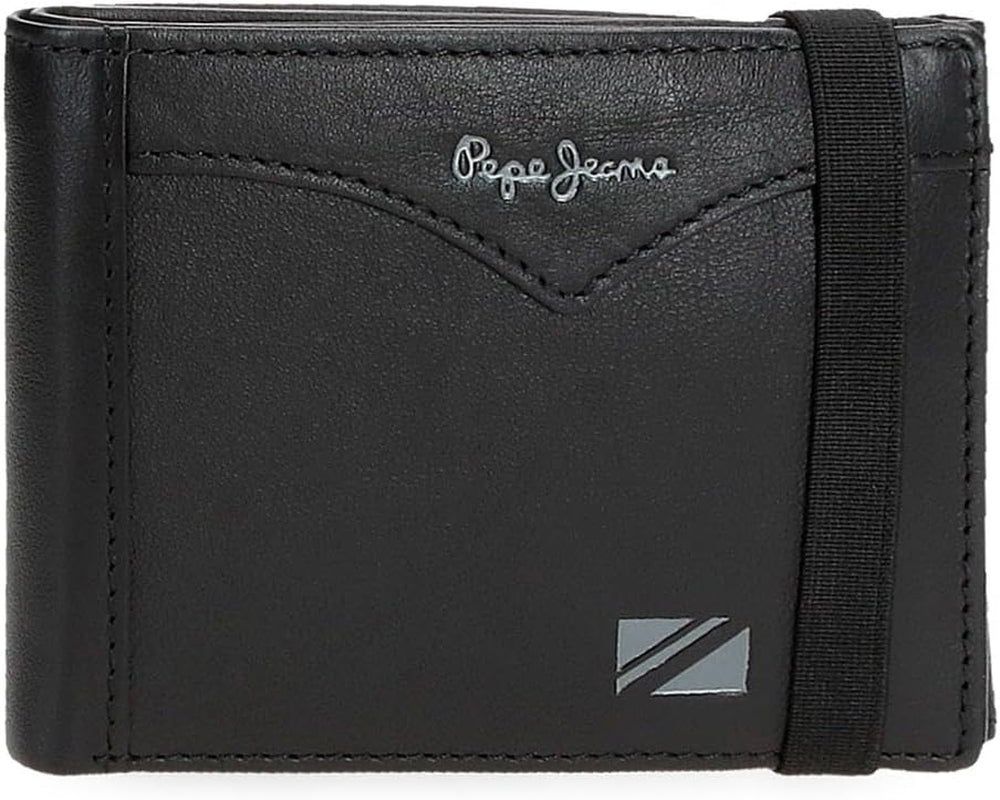 Pepe Jeans jasje portemonnee met elastische band, one size Heren portemonnee Naty Shop Zwart