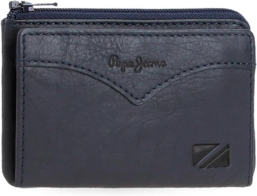 Pepe Jeans jasjeportemonnee met kaarthouder, one size Herenportemonnee Naty Shop Blauw