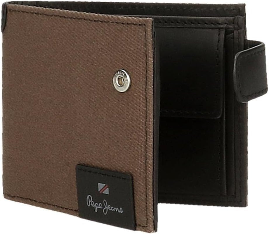 Pepe Jeans Hilltop horizontale portemonnee met kliksluiting, unieke heren portemonnee van Naty Shop