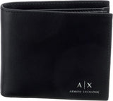 Armani Exchange Essential effen herenportemonnee met logoprint Zwart Naty Shop herenportemonnee Standaardtitel