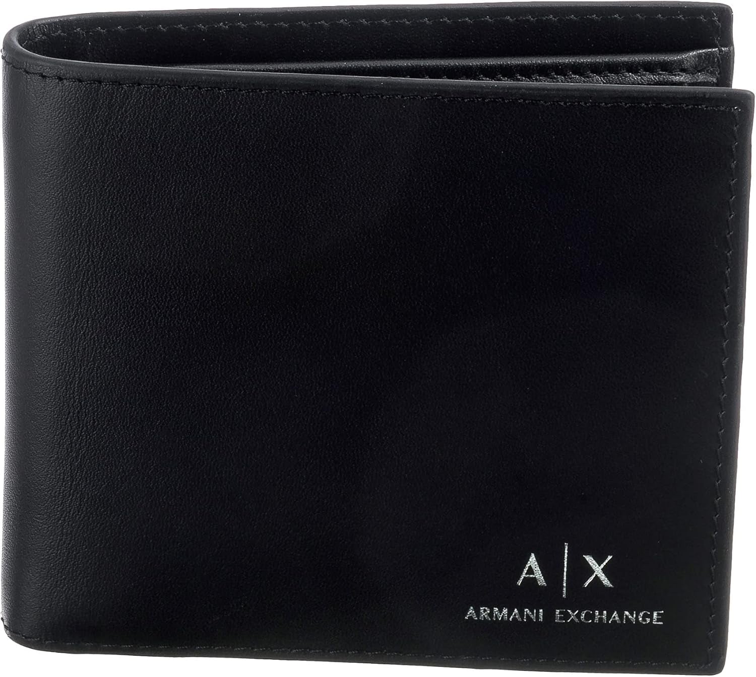 Armani Exchange Essential effen herenportemonnee met logoprint Zwart Naty Shop herenportemonnee Standaardtitel
