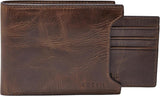 Fossil Herenportemonnee Naty Shop Derrick Herenportemonnee Donkerbruin