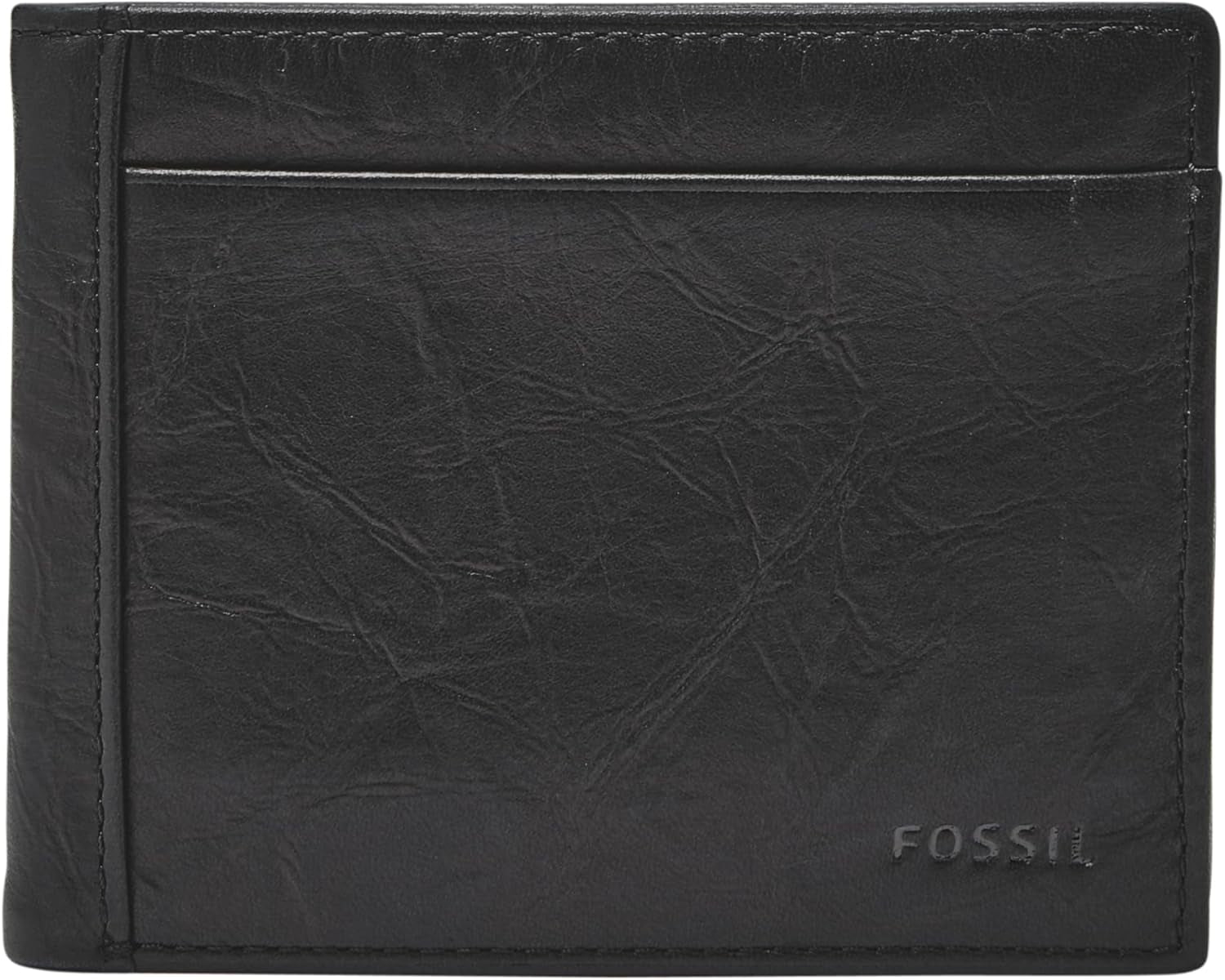 Fossil Herenportemonnee Naty Shop Herenportemonnee Zwart flip ID