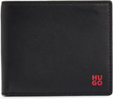 HUGO Herenportemonnee Tibby 8cc Nappaleer Zwart Logo Stck Herenportemonnee Naty Shop Standaardtitel