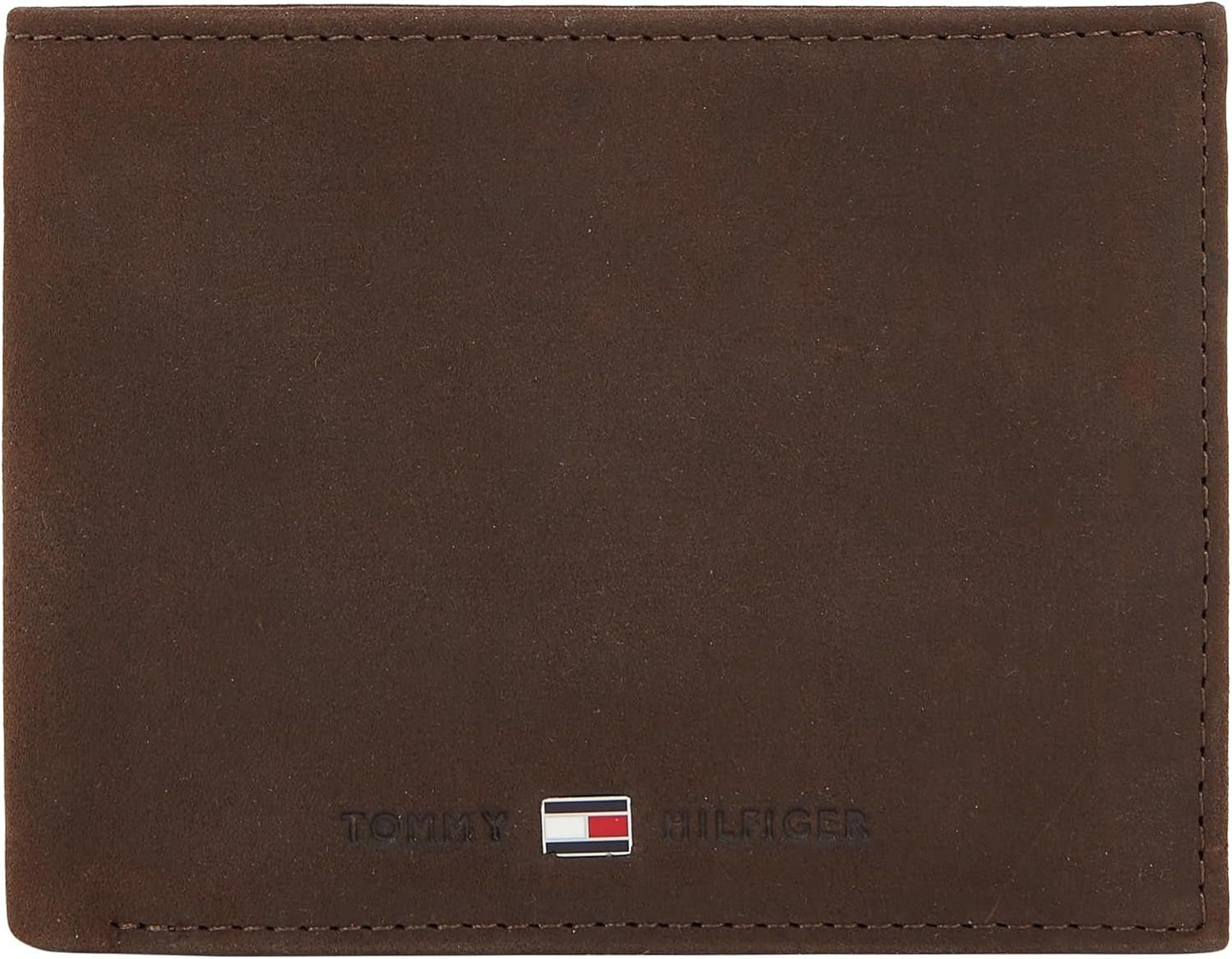 Tommy Hilfiger Johnson Herenportemonnee met muntzakje Herenportemonnee Naty Shop Bruin