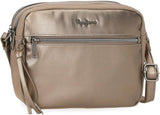 Pepe Jeans Ruby portemonnee, portemonnee, portemonnee, gemaakt van polyester met kunstleren details. Vakken, ritssluitingen. Van Joumma Bags Damesportemonnee Naty Shop Rubin dubbele schoudertas