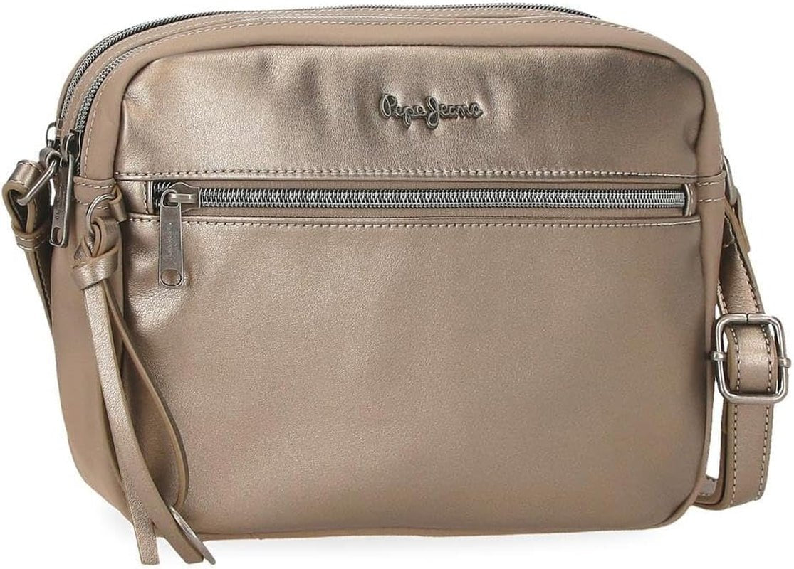 Pepe Jeans Ruby portemonnee, portemonnee, portemonnee, gemaakt van polyester met kunstleren details. Vakken, ritssluitingen. Van Joumma Bags Damesportemonnee Naty Shop Rubin dubbele schoudertas