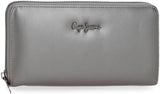 Pepe Jeans Ruby portemonnee, portemonnee, portemonnee, gemaakt van polyester met kunstleren details. Vakken, ritssluitingen. Van Joumma Bags Damesportemonnee Naty Shop Antraciet Ruby Portemonnee