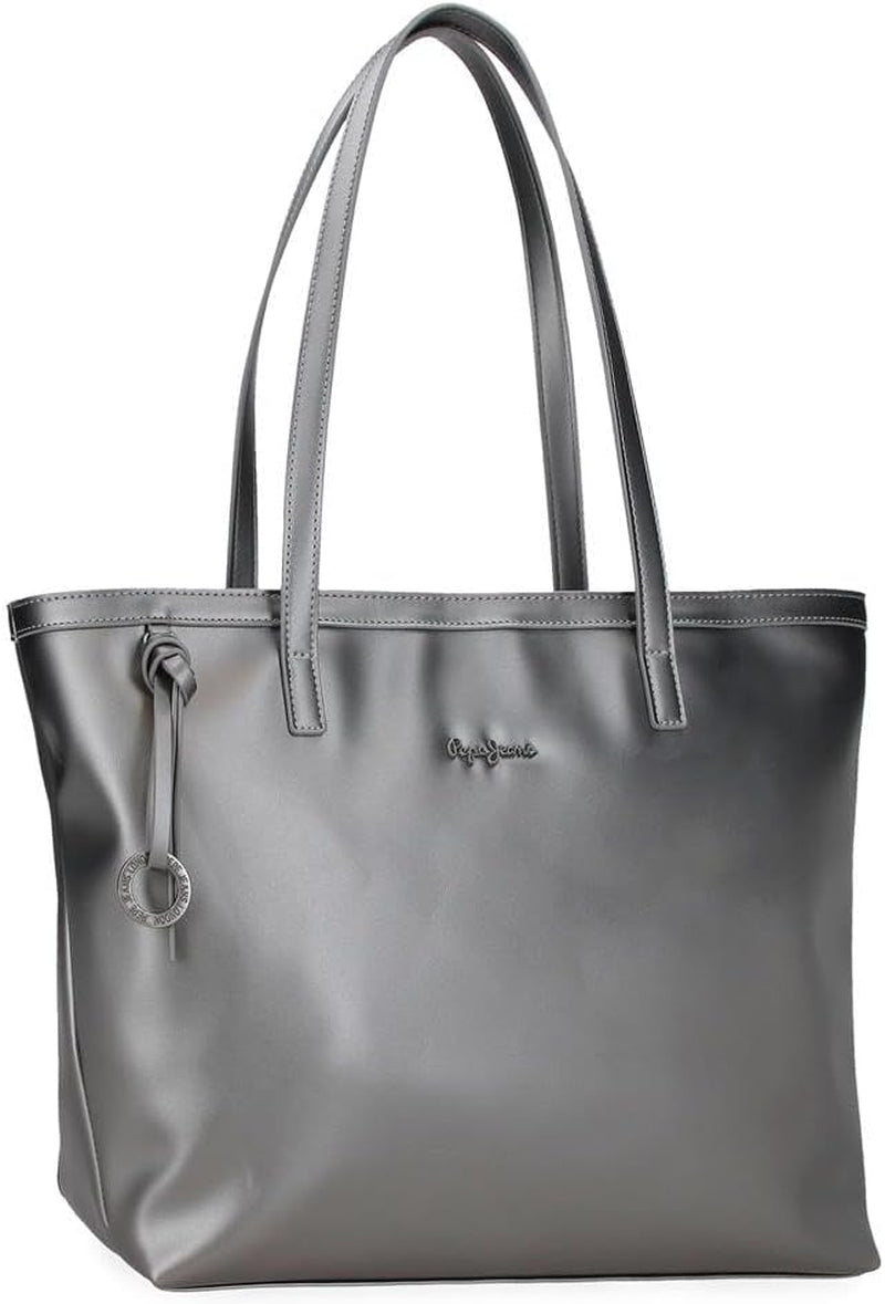 Pepe Jeans Ruby portemonnee, portemonnee, portemonnee, gemaakt van polyester met kunstleren details. Vakken, ritssluitingen. Van Joumma Bags Damesportemonnee Naty Shop antraciet boodschappentas