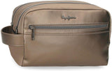 Pepe Jeans Ruby portemonnee, portemonnee, portemonnee, gemaakt van polyester met kunstleren details. Vakken, ritssluitingen. Van Joumma Bags damesportemonnee Naty Shop Rubin dubbele toilettas