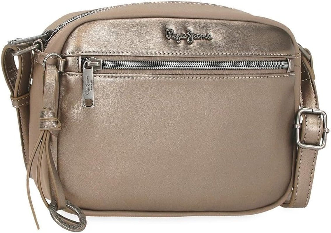 Pepe Jeans Ruby portemonnee, portemonnee, portemonnee, gemaakt van polyester met kunstleren details. Vakken, ritssluitingen. Van Joumma Bags Damesportemonnee Naty Shop Rubin Schouderriem