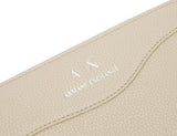Armani Exchange Essential Wave Pisco damesportemonnee met zilveren print en gevouwen logo Naty Shop damesportemonnee