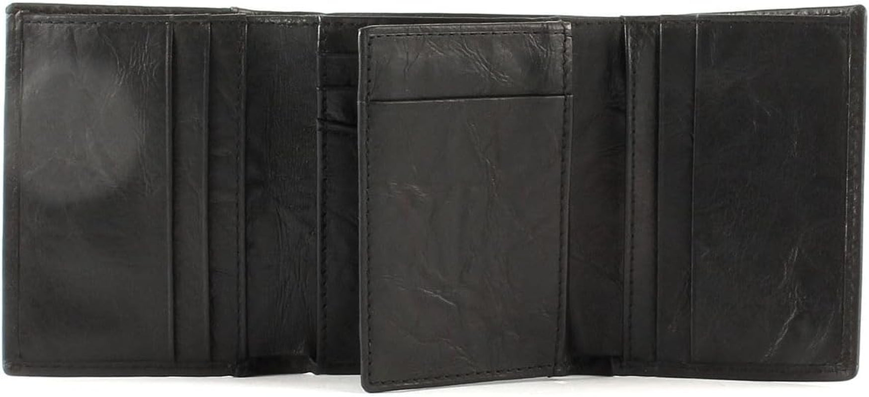 Fossil Heren Neel Leren Driebladige Portemonnee 8,255 cm L x 1,905 cm B x 10,16 cm H Herenportemonnee Naty Shop