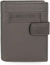 Pepe Jeans Checkbox Zwart Bruin Blauw Grijs Koeienhuid Portemonnees Herenportemonnee Naty Shop Grijze Click-portemonnee