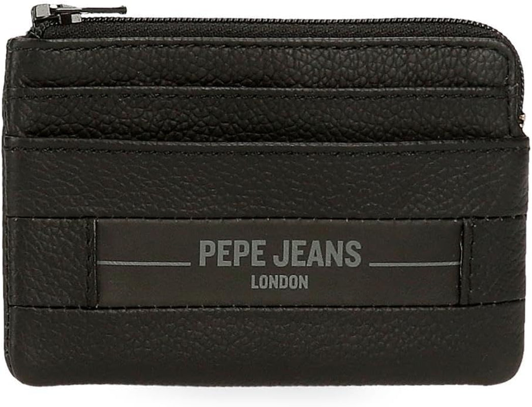 Pepe Jeans Checkbox Portemonnees en portemonnees van koeienhuid, zwart, bruin, blauw en grijs - Naty Shop