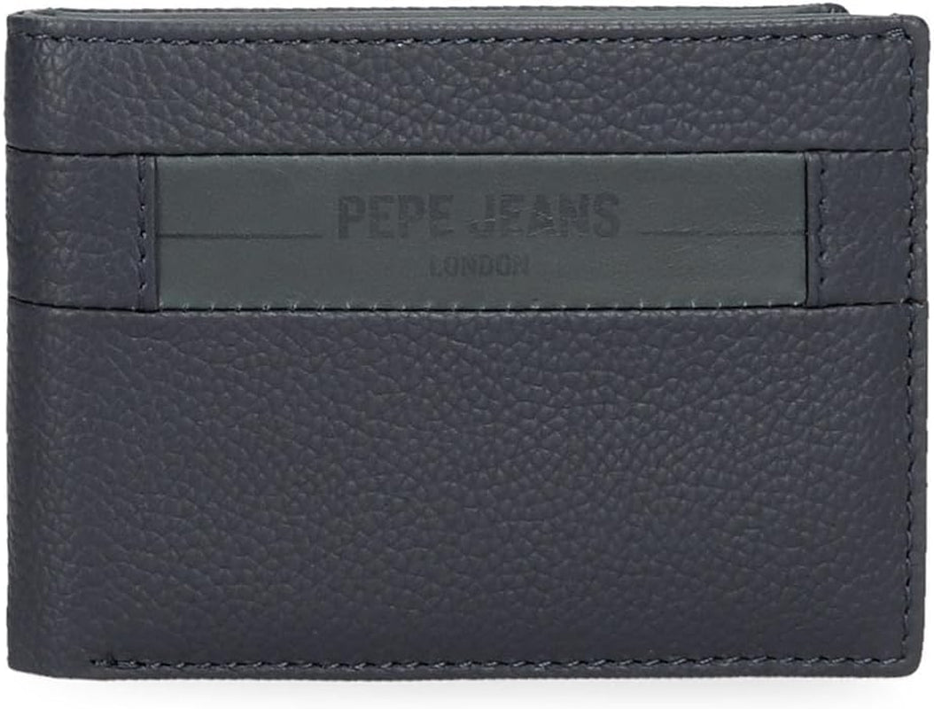 Pepe Jeans Checkbox Koeienhuid Portemonnees Zwart Bruin Blauw Grijs Herenportemonnee Naty Shop Blue Checkbox Portemonnee