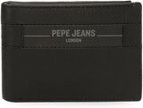 Pepe Jeans Checkbox Zwart Bruin Blauw Grijs Koeienhuid Portemonnees Portemonnees Heren Naty Shop Zwarte Checkbox Portemonnee