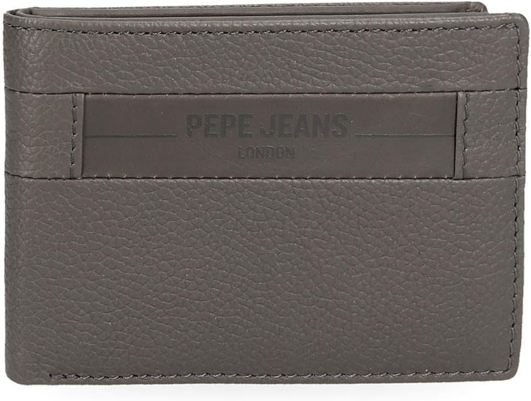 Pepe Jeans Checkbox Portemonnees en portemonnees van koeienhuid, zwart, bruin, blauw en grijs - Naty Shop