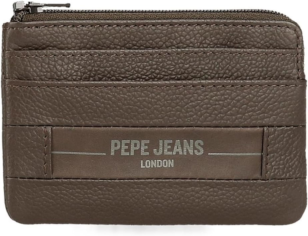 Pepe Jeans Checkbox Koeienhuid Portemonnees Zwart Bruin Blauw Grijs Herenportemonnee Naty Shop Bruine Portemonnee