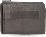 Pepe Jeans Checkbox Zwart Bruin Blauw Grijs Koeienhuid Portemonnees Herenportemonnee Naty Shop Grijze kaarthouder