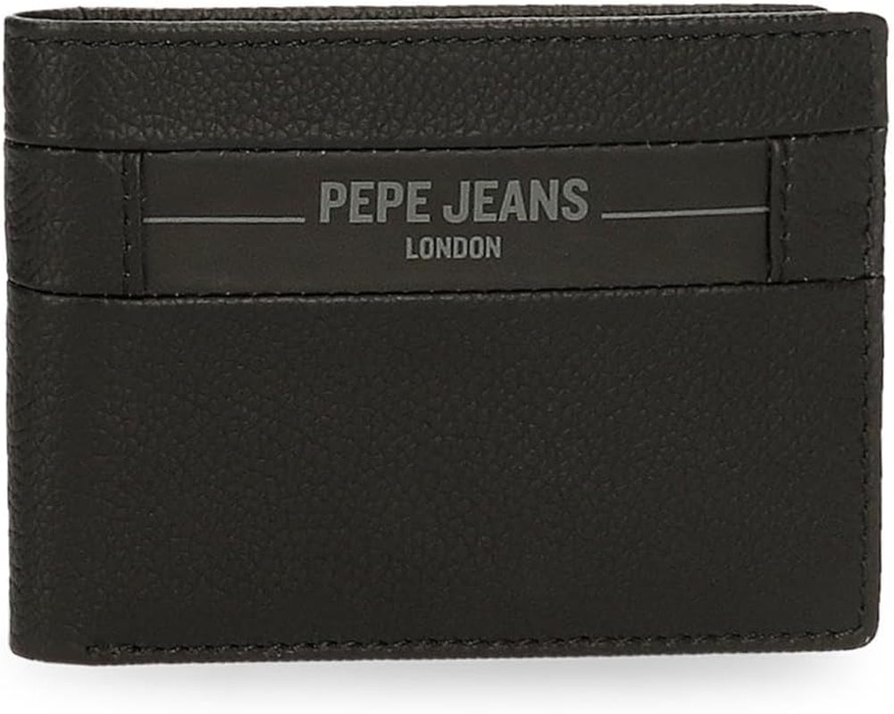 Pepe Jeans Checkbox Portemonnees en portemonnees van koeienhuid, zwart, bruin, blauw en grijs - Naty Shop