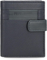 Pepe Jeans Checkbox Koeienhuid Portemonnees Zwart Bruin Blauw Grijs Herenportemonnee Naty Shop Blauwe Click Wallet