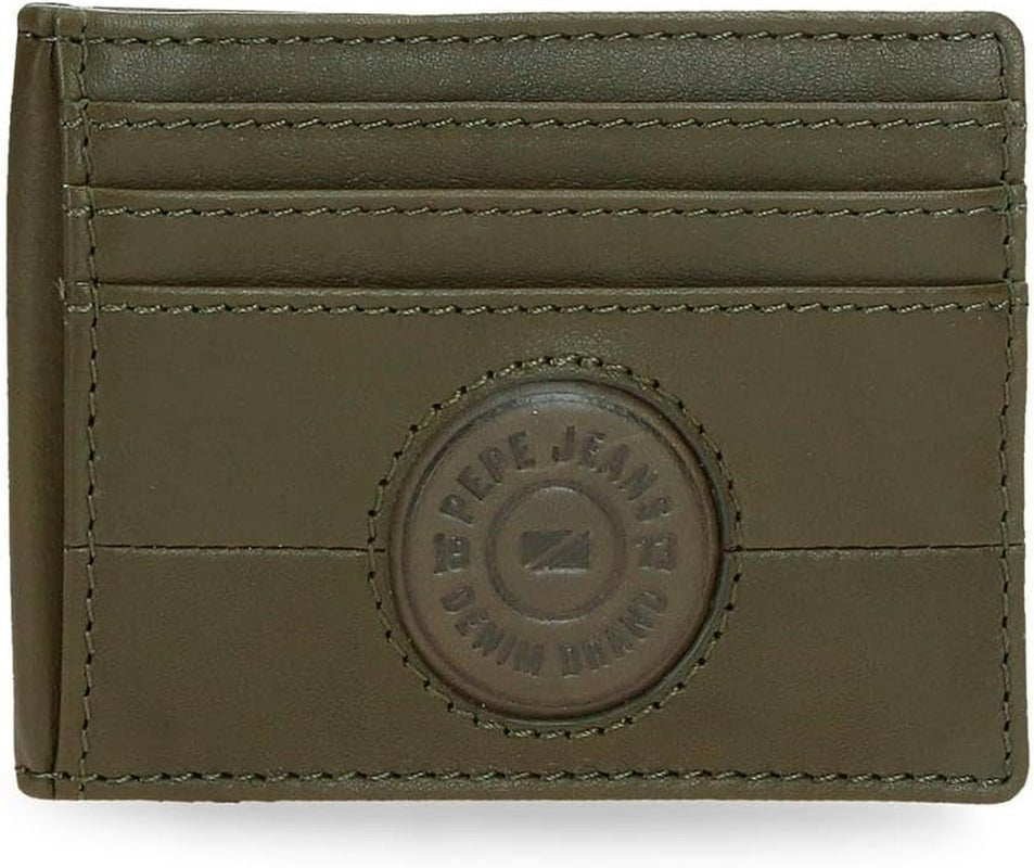 Pepe Jeans Cracker Koeienhuid Portemonnees Zwart Bruin Groen Verschillende maten Naty Shop Heren Portemonnee Groen Cracker Kaarthouder