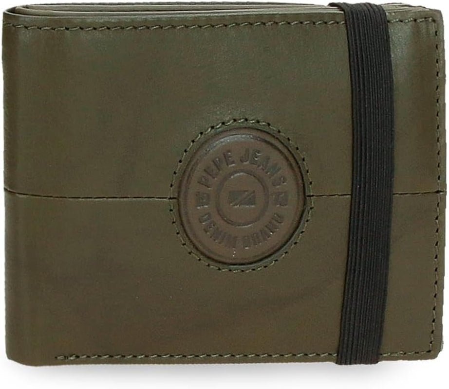 Pepe Jeans Cracker Koeienhuid Portemonnees Zwart Bruin Groen Verschillende maten Naty Shop Heren Portemonnee Groene Rubberen Portemonnee