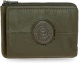 Pepe Jeans Cracker koeienhuid portemonnees en portemonnees, zwart, bruin, groen, verschillende maten herenportemonnee Naty Shop groene kaarthouder