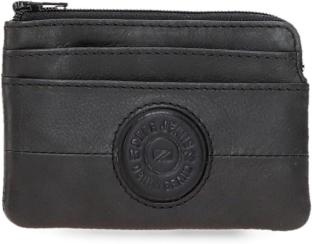Pepe Jeans Cracker portemonnees en portemonnees van rundleer, zwart, bruin, groen, verschillende maten - Naty Shop